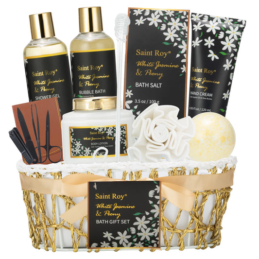 Saint Roy spa gift basket set for at-home pampering routines