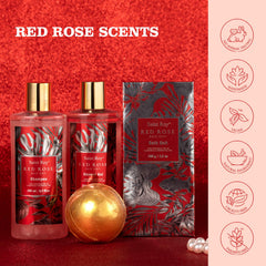 Saint Roy jojoba oil bath oil with rose oil for nourishing bath care.