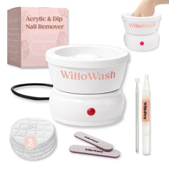 Saint Willo Willowash bowl heat feature speeds acrylic and dip removal at home