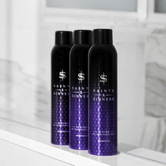 Saints & Sinners Divine Dry Finish Texture Spray provides texture and flexible separation.