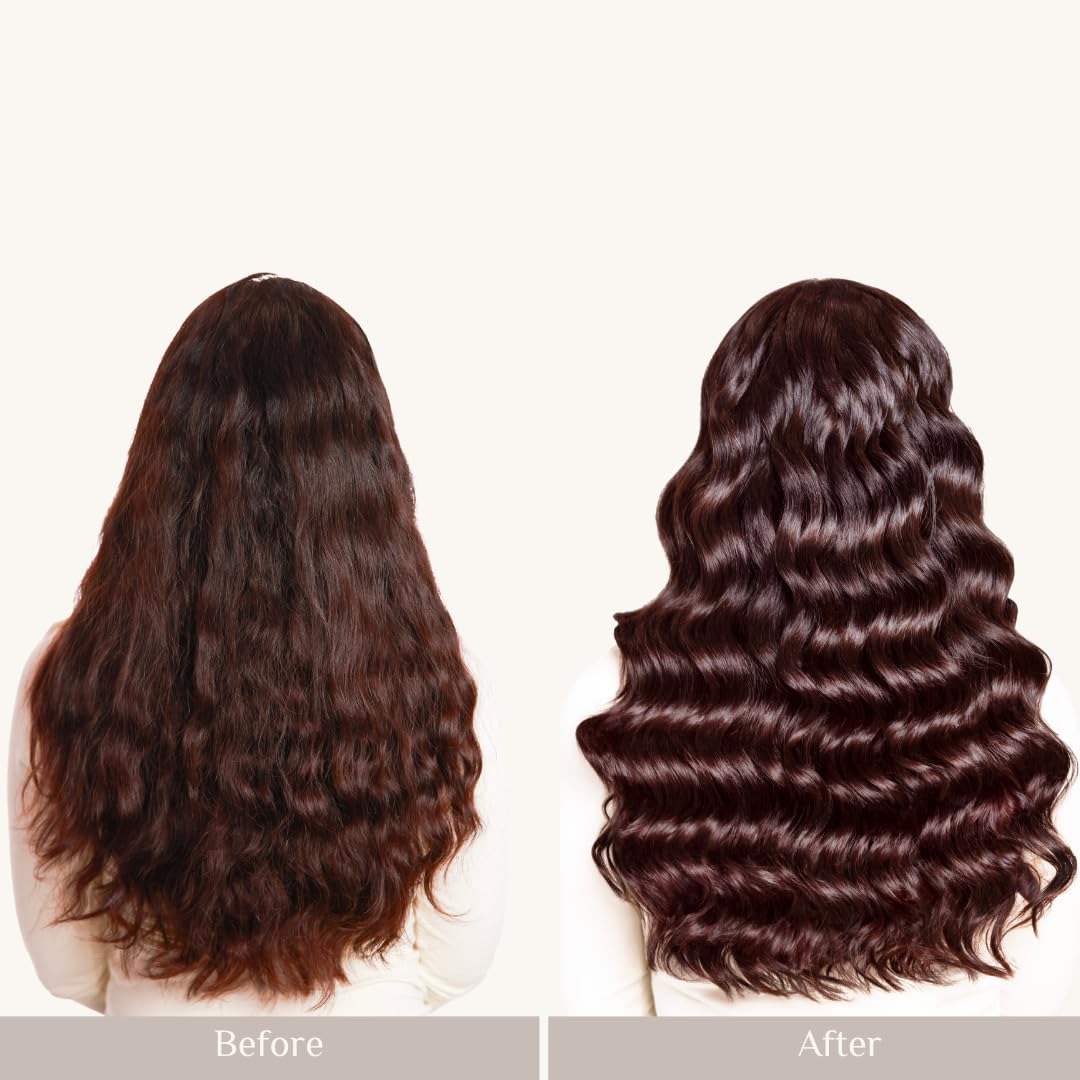 Saints & Sinners Velvet Divine applied to damp hair for sleek styling
