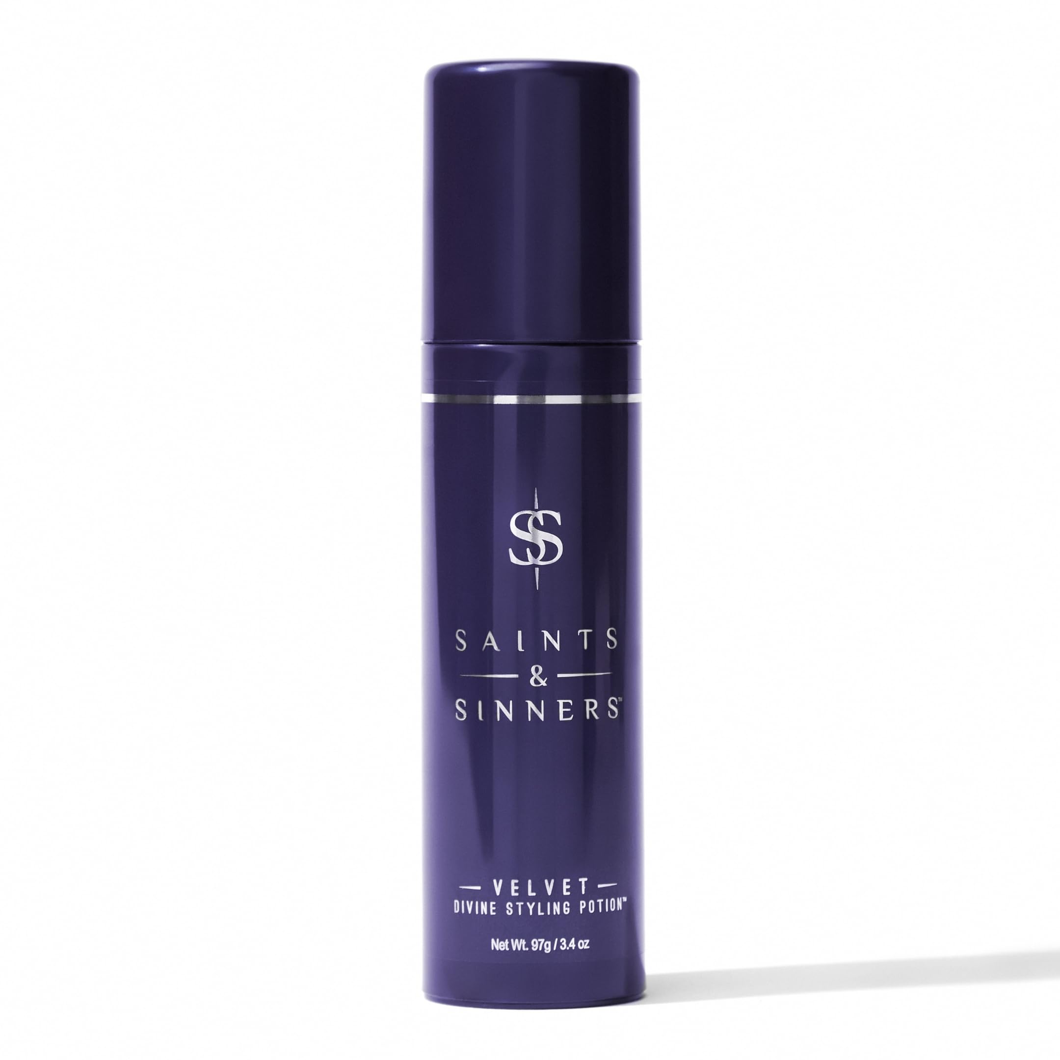 Saints & Sinners Velvet Divine bottle pour for smooth styling on damp hair