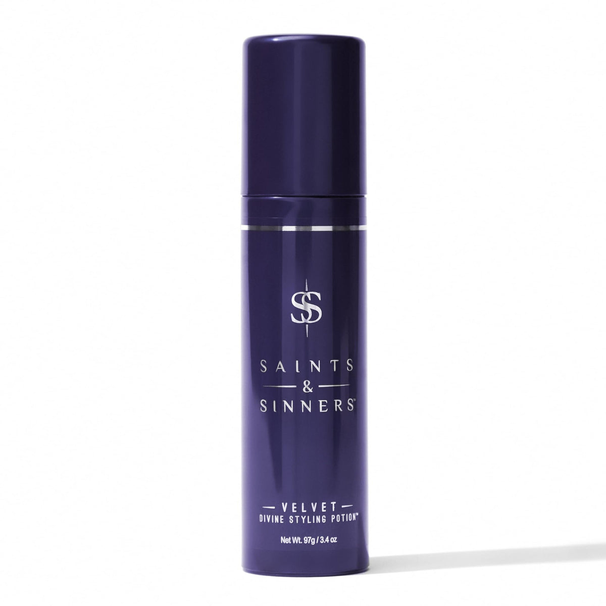 Saints & Sinners Velvet Divine bottle pour for smooth styling on damp hair