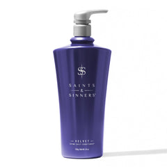 Saints & Sinners Velvet Divine conditioner bottle delivering deep hydration for dry hair.