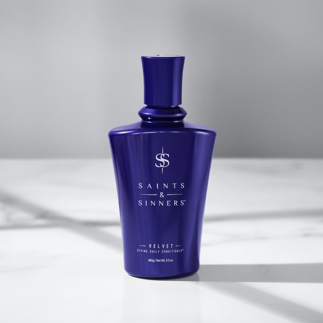 Saints & Sinners Velvet Divine leaves hair looking smoother and more manageable after use.