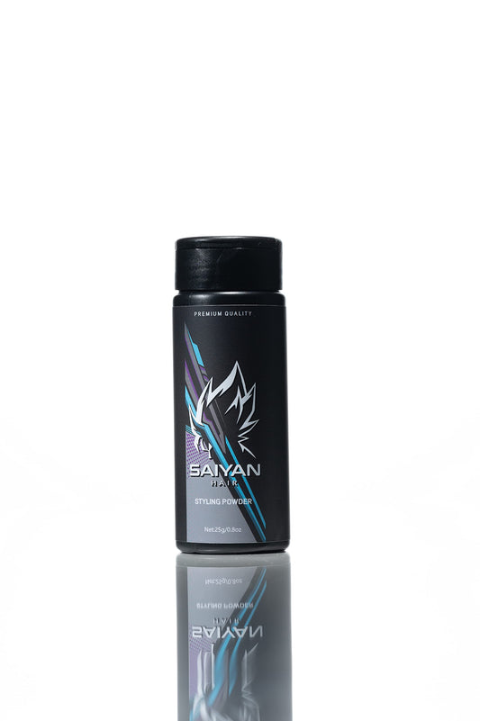 Saiyan Hair Powder texture-application demonstrates adding volume and grip