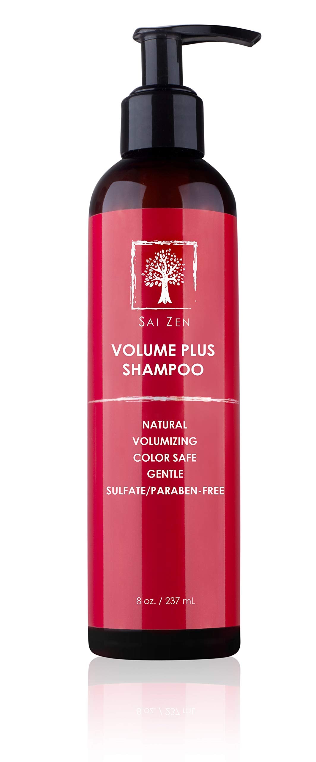 Sai Zen Volume Plus Shampoo bottle with sulfate-free formula for all hair types