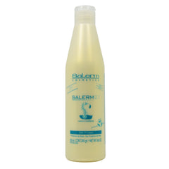 Salerm 21 Leave-In bottle delivers silky hair and easy detangling.