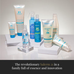 SALERM 21 formula nourishes the scalp while hydrating for balanced health.