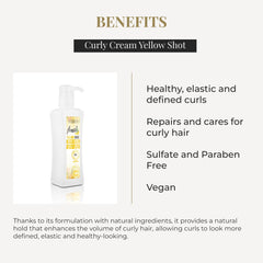 Creamy texture of SALERM Yellow Shot curl activator for nourishment