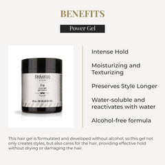 SALERM Hydrating gel texture with vegetable-based syrup for shaping.