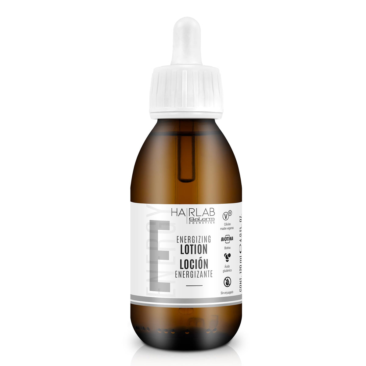 SALERM Hairlab Energizing Lotion bottle shown for easy daily leave-in application.