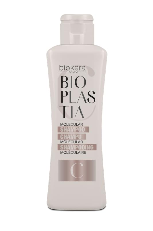 SALERM Molecular Shampoo Biokera Bioplastia bottle pour for gentle cleansing and frizz control