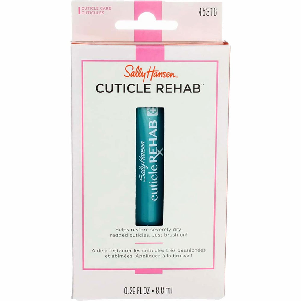 Sally Hansen Cuticle Rehab three-pack packaging on display
