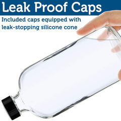Sallys Organics BPA free and lead free glass bottle for chemical free storage