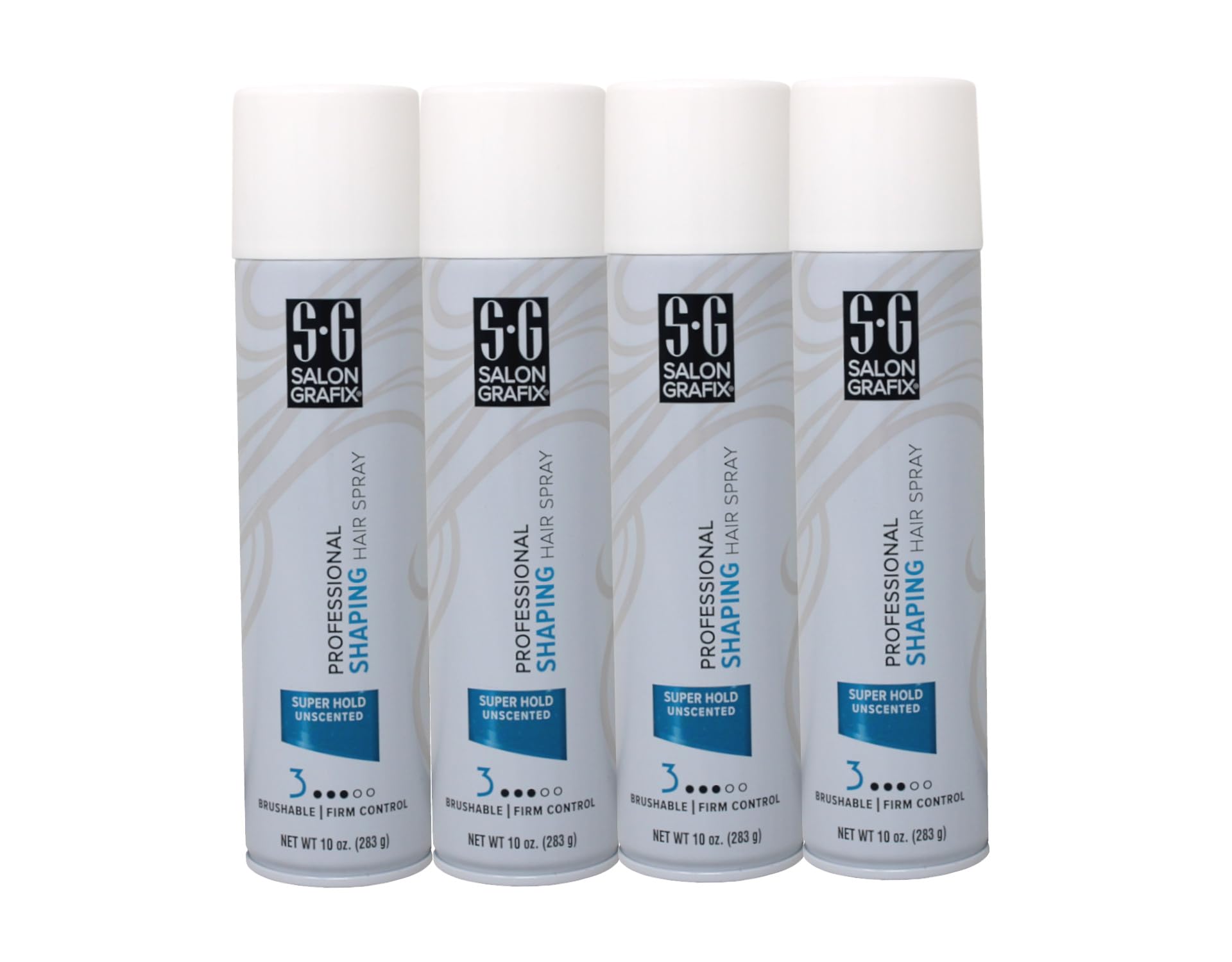 Salon Grafix Professional Shaping Spray bottle close-up showing fast-drying hold.