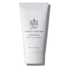 Salt Cellar Dead Sea Mineral Hand Cream tube delivering fast-absorbing hydration for dry hands