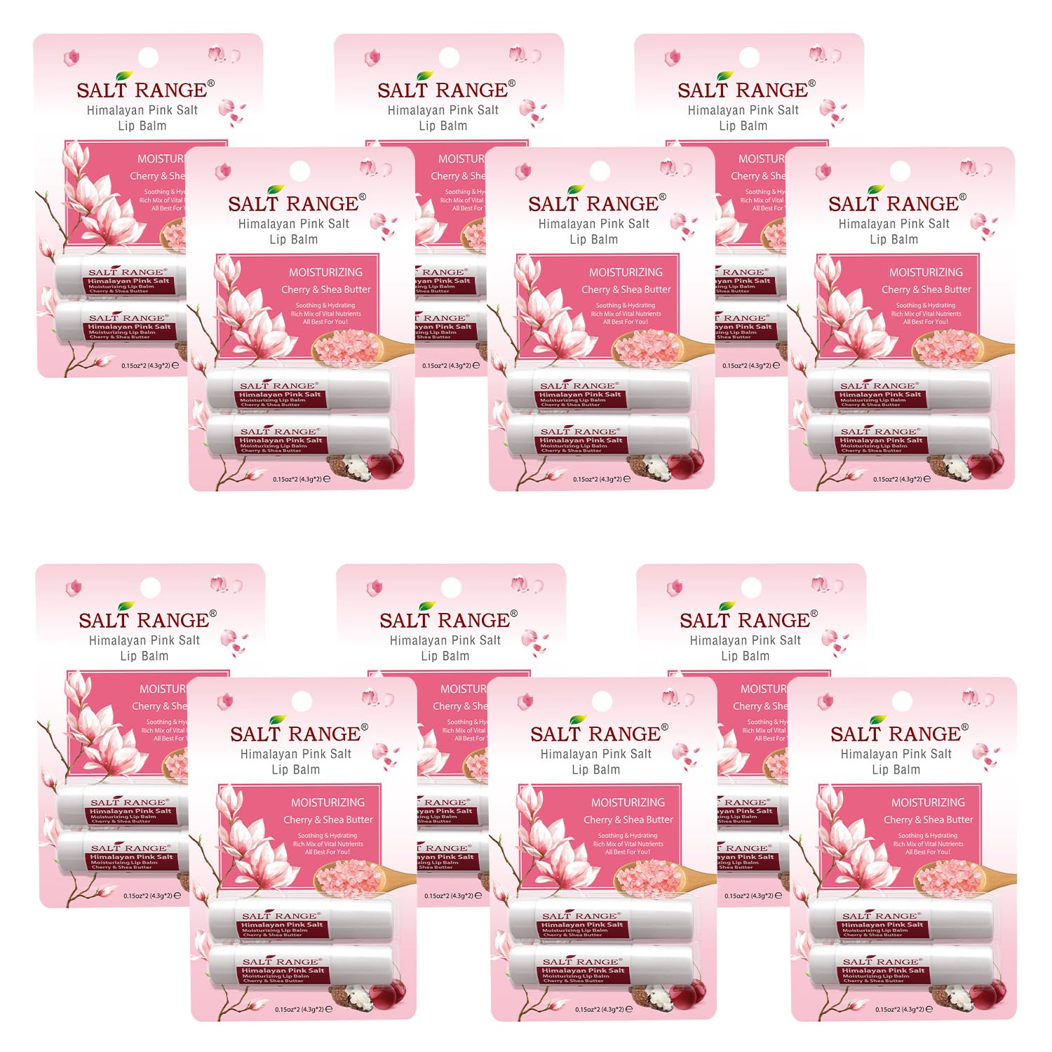 Salt Range lip balm cherry and shea stick providing lasting hydration