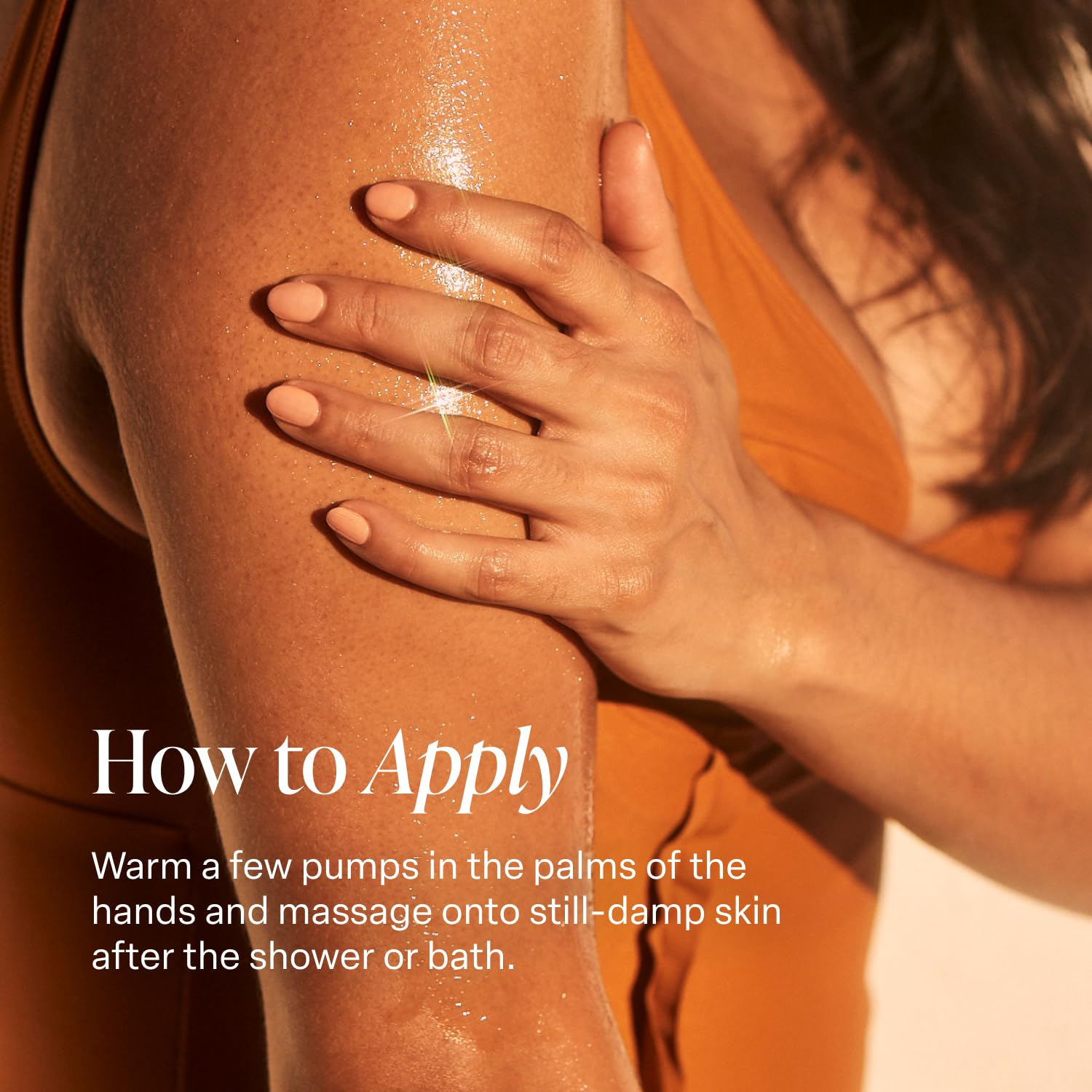 Close-up of Saltair bottle highlights premium pump and clean vegan formula.