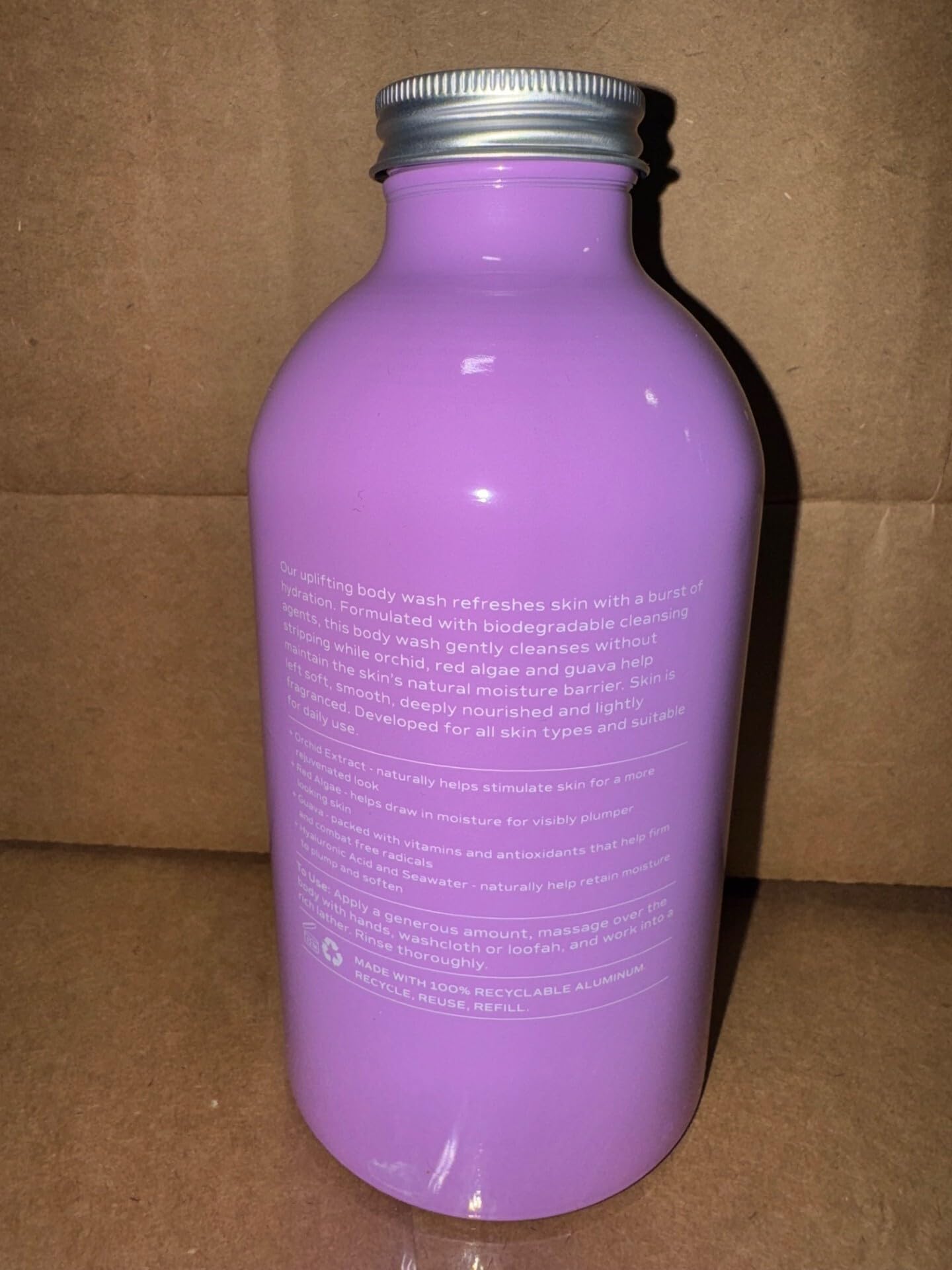 Saltair Cruelty-free vegan paraben-free packaging on display.