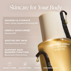 Applying Saltair on damp skin for quick absorption