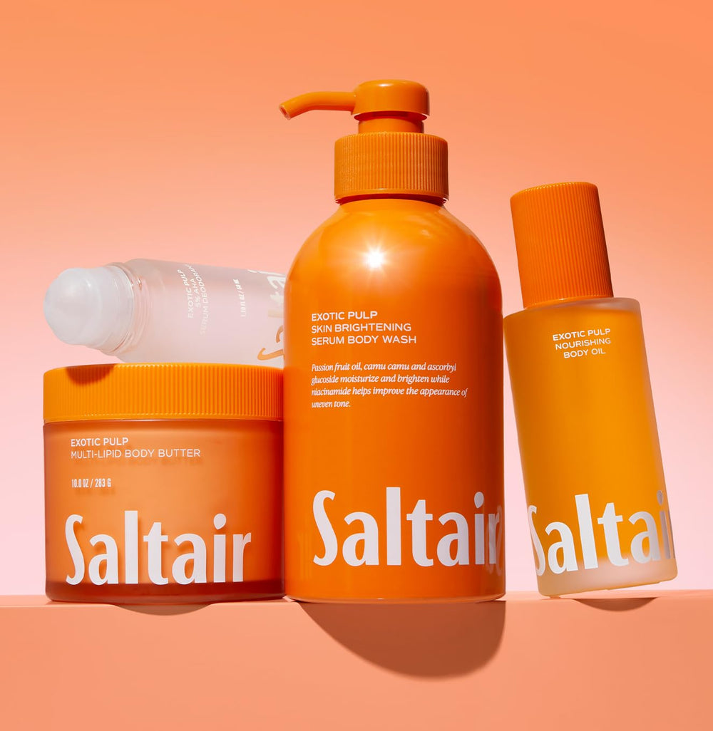 Saltair Dry skin application scene showing a smooth, non-greasy finish.