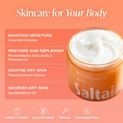 Saltair Ceramide Complex bottle shot for barrier-supporting nourishment and long-lasting moisture.