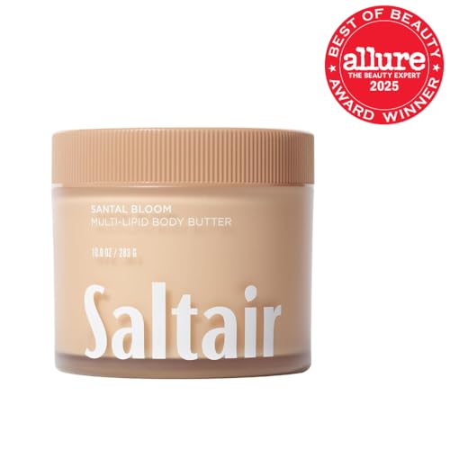 Saltair Multi-Lipid Body Butter with sea buckthorn and coconut oil nourishes and seals moisture.