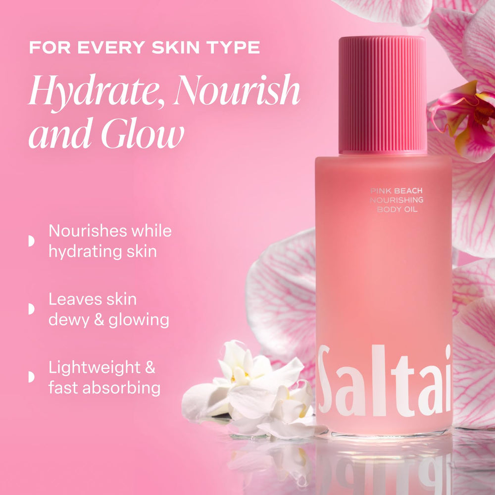 Saltair non greasy finish leaves skin soft without a heavy residue.