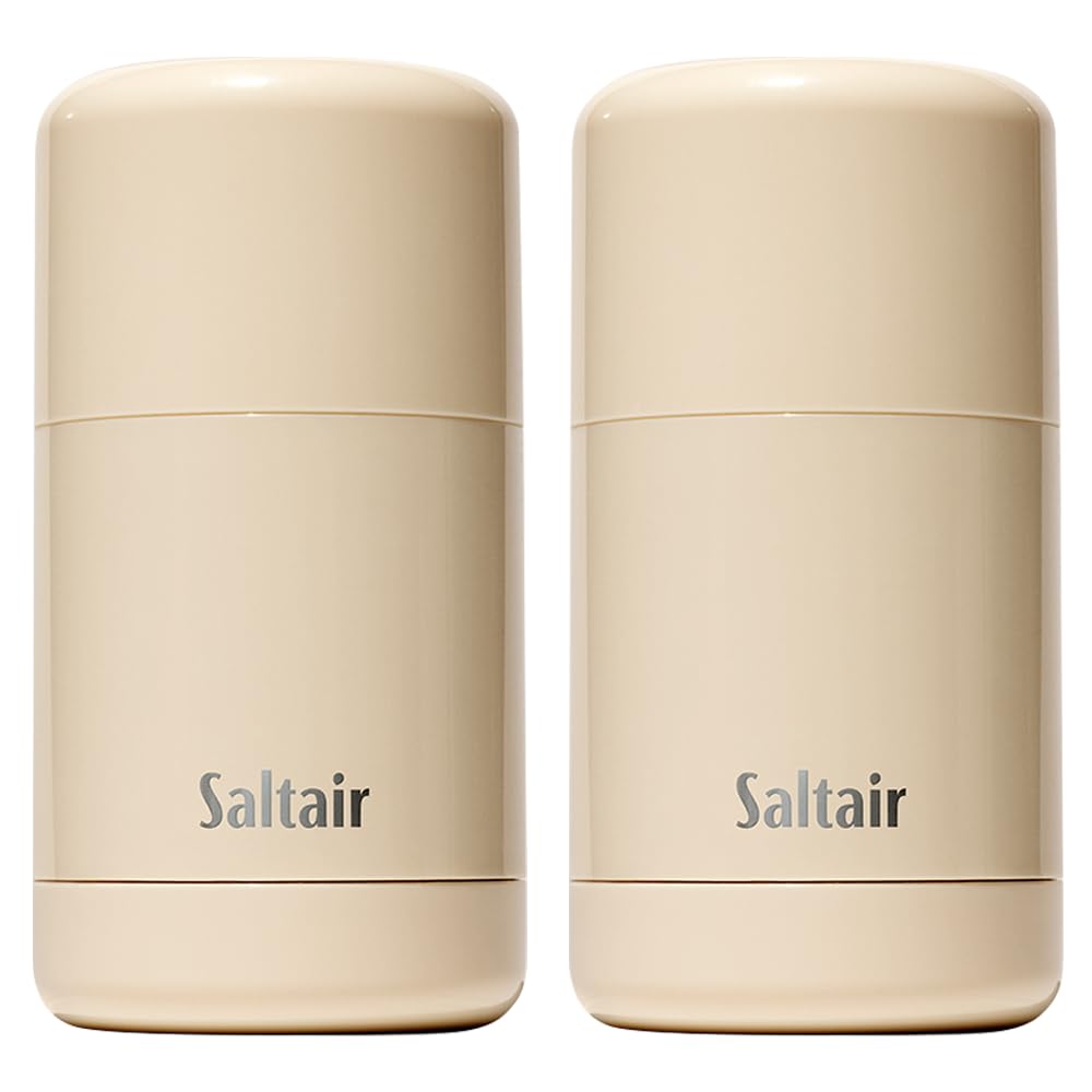 Saltair Salt Water Vanilla Deodorant 2PK packaging for travel-ready freshness