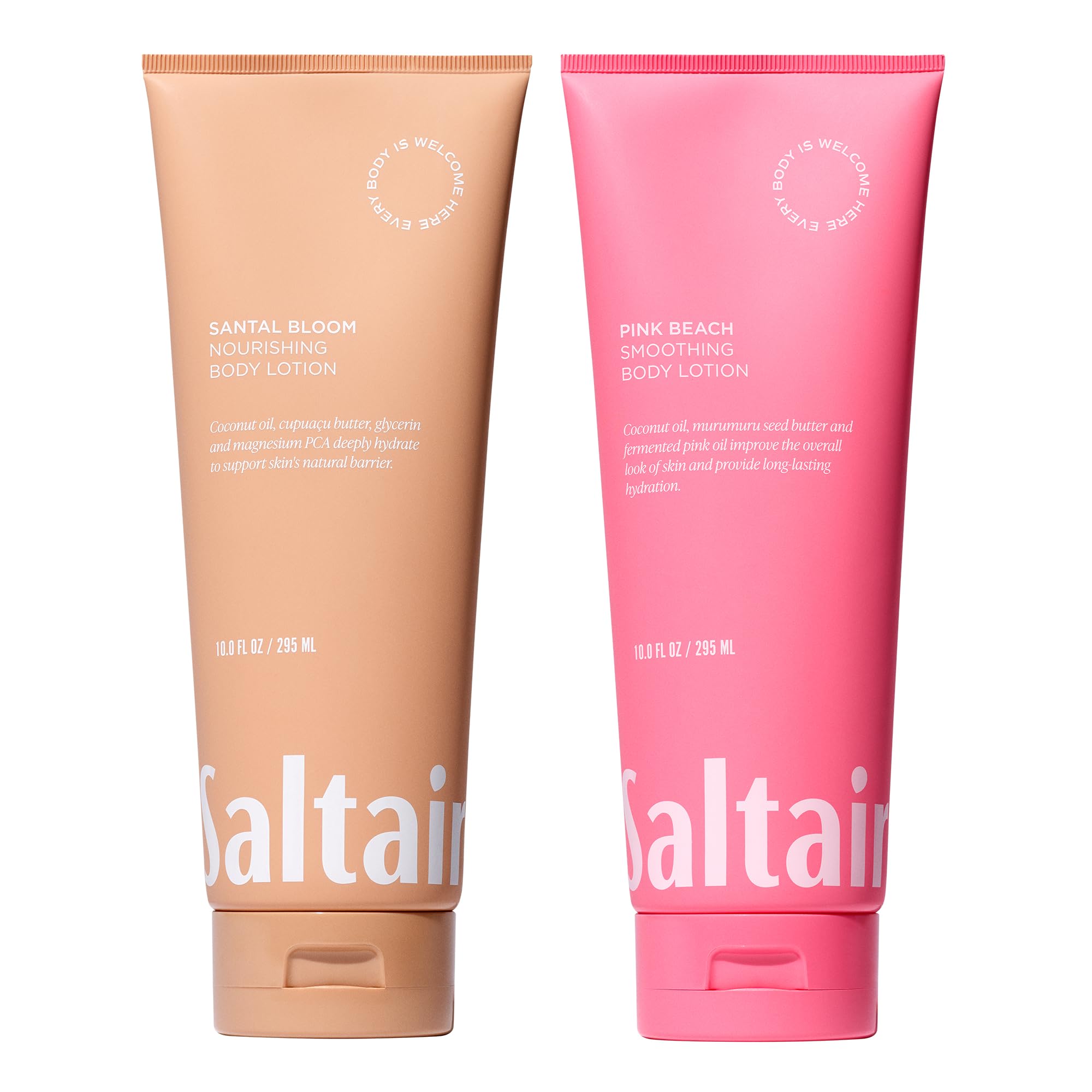 Saltair Santal Bloom bottle closeup highlights a lasting scent for everyday use.