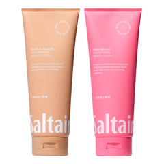 Saltair Santal Bloom bottle closeup highlights a lasting scent for everyday use.