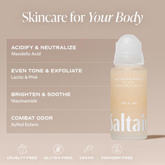 Saltair Serum Deodorant fragrance swirls evoke coastal freshness