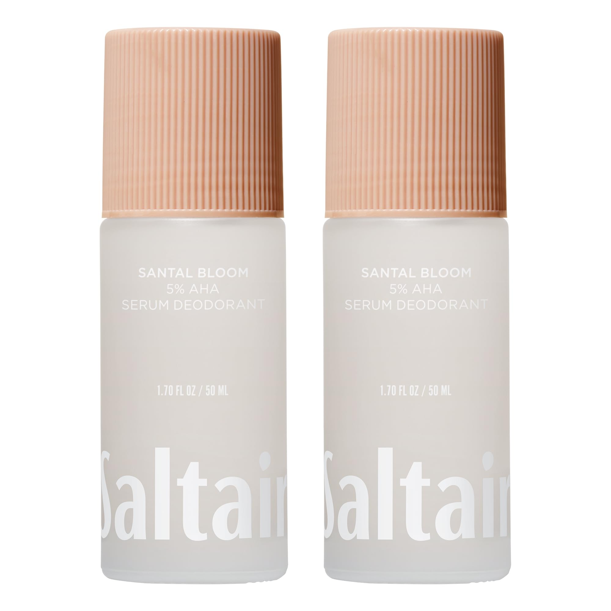 Saltair Serum Deodorant Santal Bloom 2-pack front view for daily freshness.