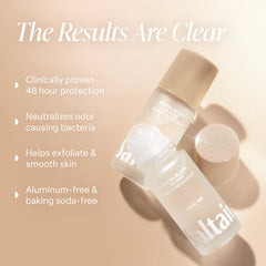 Saltair Serum Deodorant Santal Bloom 2-pack side-by-side shows convenient travel-ready packaging.