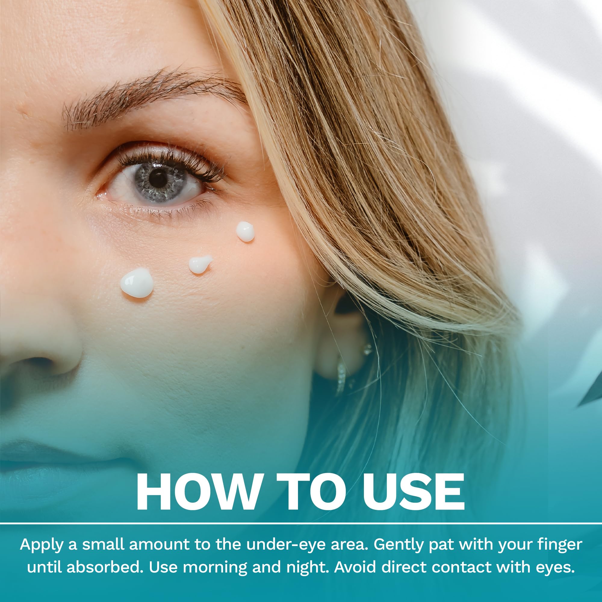 Salted Seas Plumping Eye Cream texture swirl shows rich hydration and smoothing