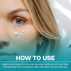 Salted Seas Plumping Eye Cream texture swirl shows rich hydration and smoothing