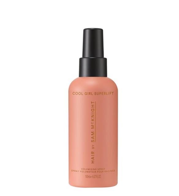 SAM MCKNIGHT Hair Cool Girl Superlift spray bottle for instant root lift and added volume.