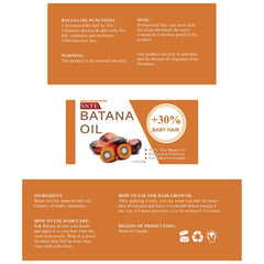 Packaging display shows Samnyte Batana Oil ready for shelf