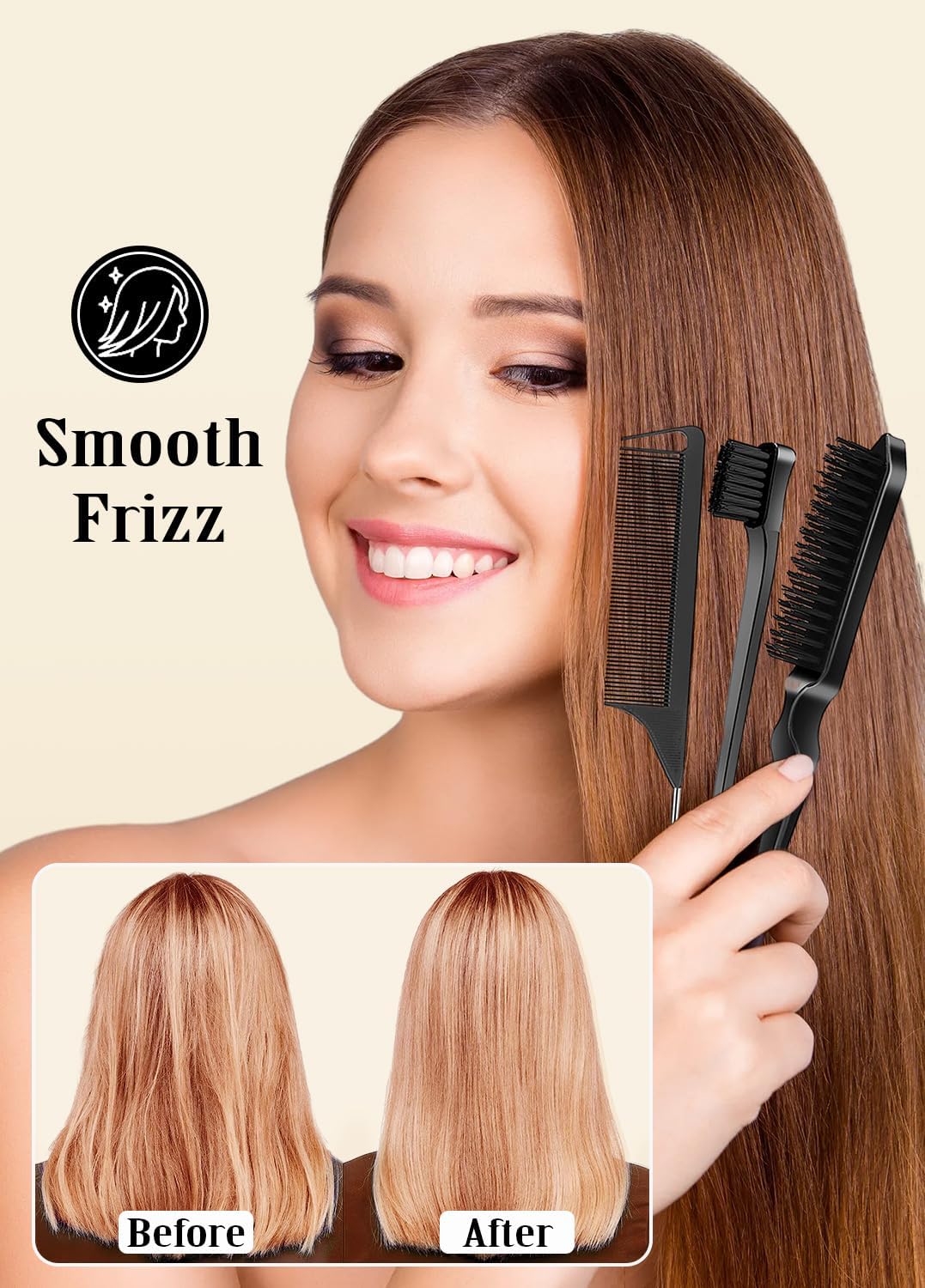 Samnyte sideburn comb helps shape and smooth sideburns.