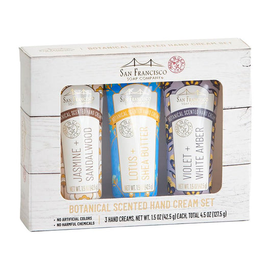 San Francisco Soap Company Jasmine & Sandalwood hand cream, daily moisture and delicate fragrance.