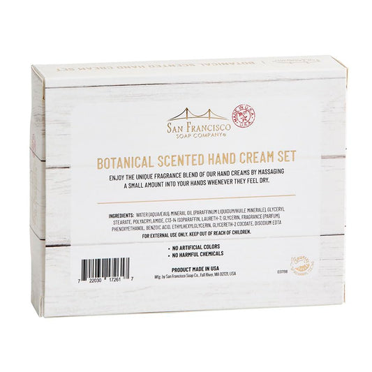 San Francisco Soap Company Lotus & Shea Butter hand cream nourishes dry hands with natural oils.