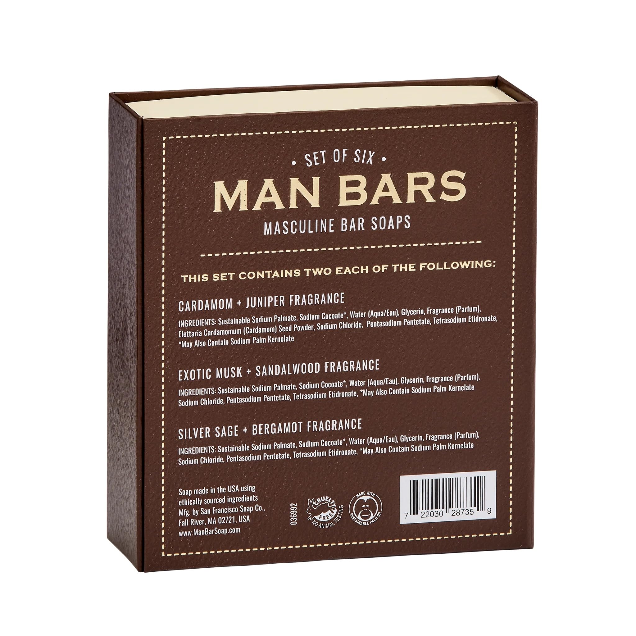 San Francisco Soap Company Exotic Musk-Sandalwood 2oz bar with rich aroma