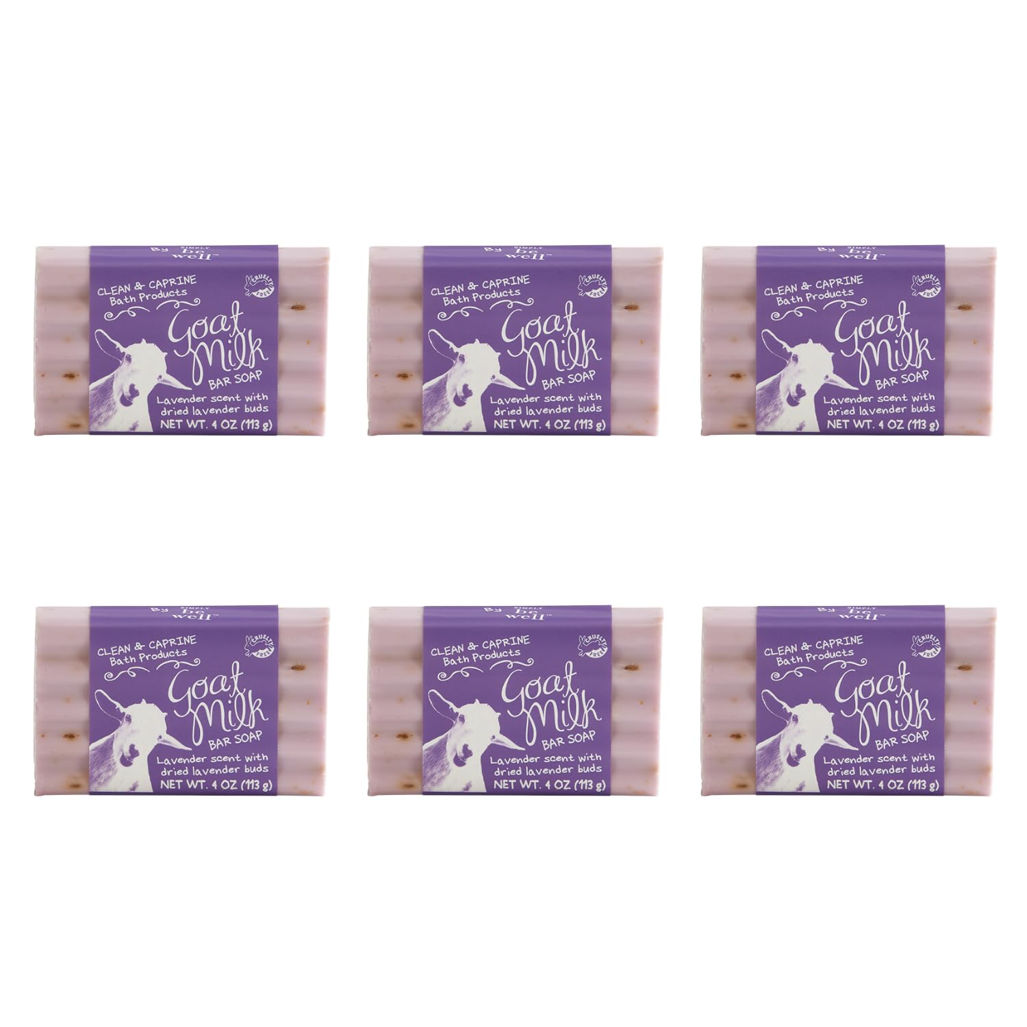San Francisco Soap Company goat milk soap bar with lavender buds for nourishing hydration.