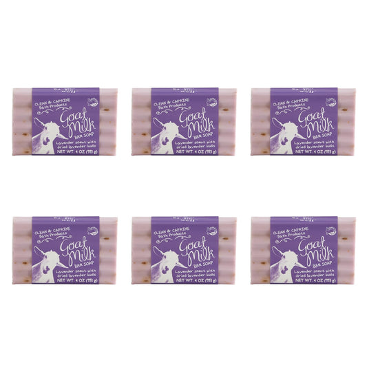 San Francisco Soap Company goat milk soap bar with lavender buds for nourishing hydration.