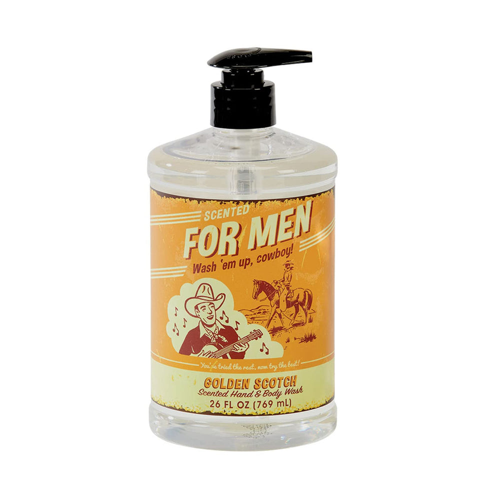 San Francisco Soap Company Golden Scotch Hand Wash bottle pour with a refreshing scent.