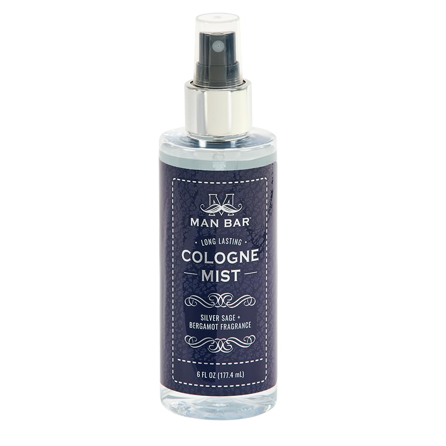 San Francisco Soap Company MAN BAR bottle highlights Silver Sage and Bergamot for everyday freshness.