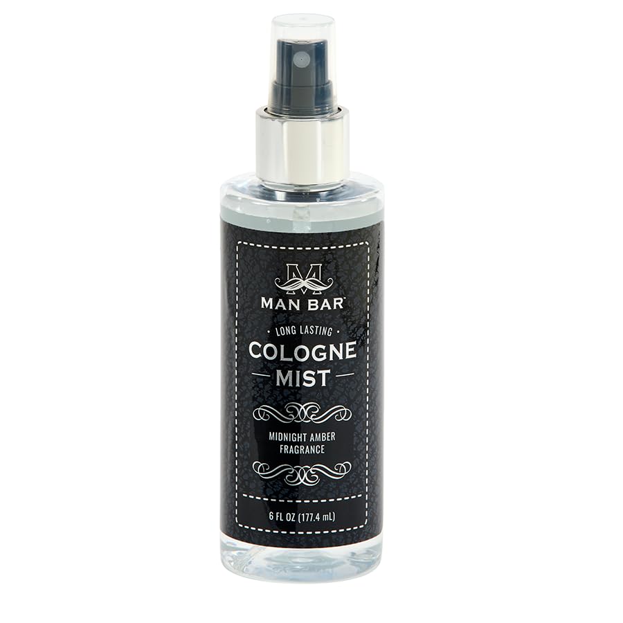 San Francisco Soap Company MAN BAR Midnight Amber bottle showcases premium cologne mist