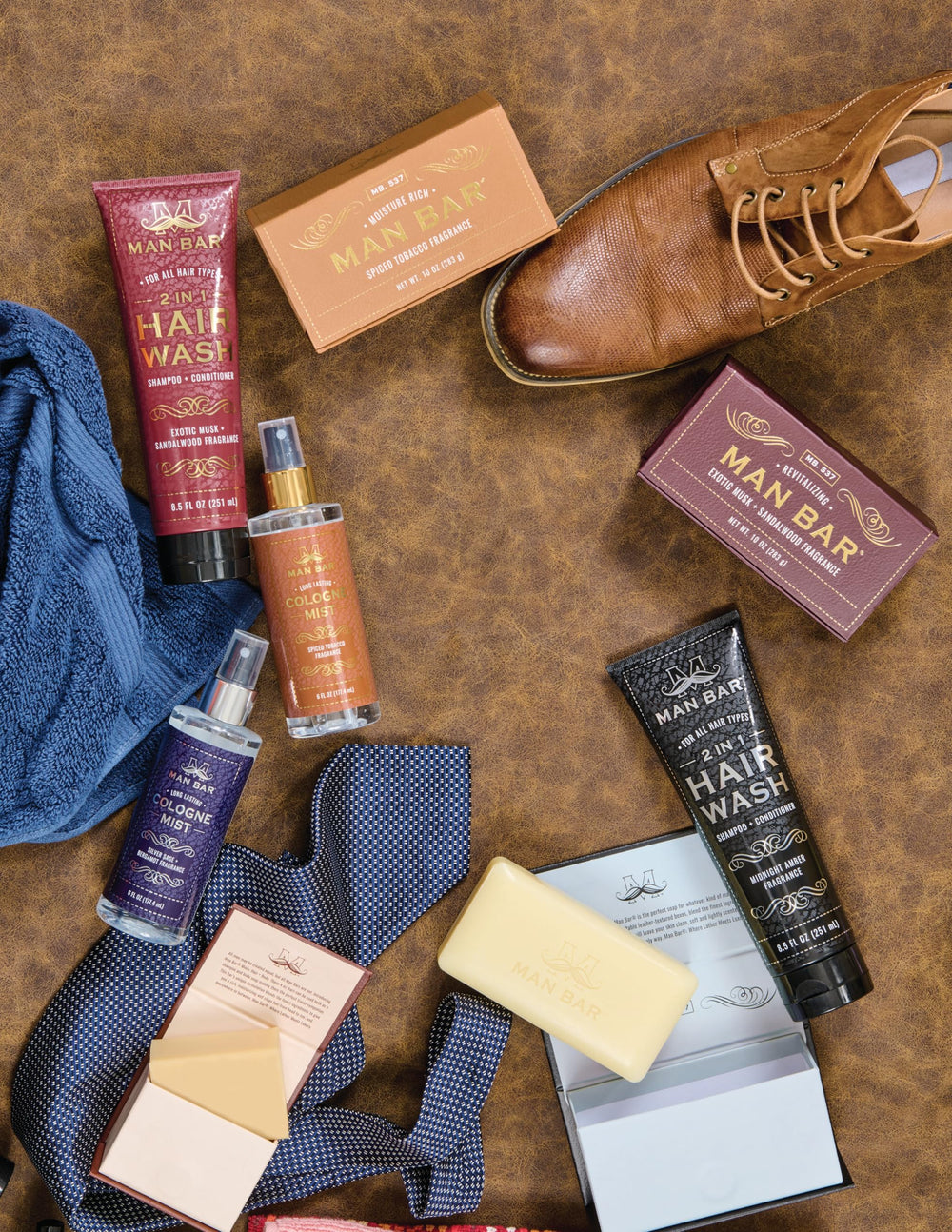 San Francisco Soap Company MAN BAR daily-use bottle supports on-the-go refreshment.