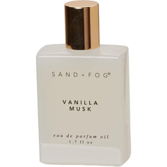 Sand + Fog Vanilla Musk perfume bottle close-up for subtle, day-long scent